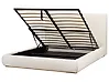 Cama con almacenaje CAMPAGNE Tela Beige claro 160 x 200 cm