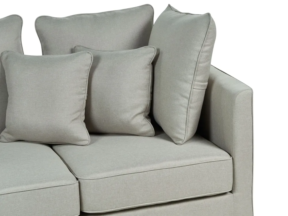 Sofa 3 Seater FENSTAD Fabric Light Grey_897657