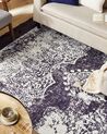 Viskózový koberec 160 x 230 cm fialový/ bílý AKARSU_837114