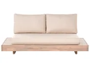 Divano da giardino 2 posti MARETTIMO Legno di acacia certificato Beige_1154054