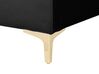 Velvet Ottoman Black ABERDEEN_856002