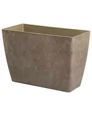 Set of 2 Plant Pots SILENEV 59 cm Brown_1123686
