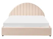 Ottoman Bed CHADENET Boucle Light Beige 160 x 200 cm (EU King Size)_1151082