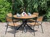 Acacia Garden Dining Table ⌀ 110 cm Light Wood LISSONE_933387