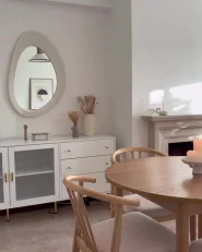 Glass Display Sideboard MILORA 160 cm White_1047943