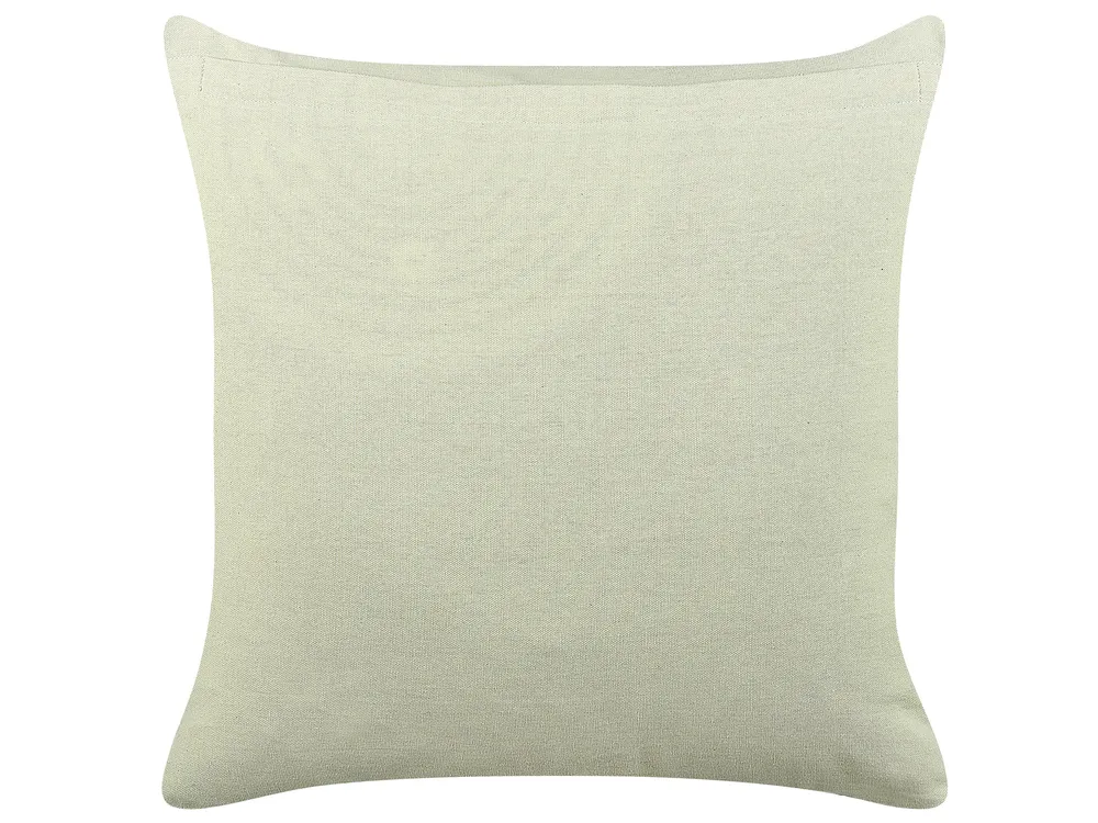 Set di 2 cuscini RUNGIA 45 x 45 cm Velluto Verde Trama floreale_838202