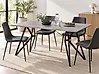 Mesa de comedor BUSCOT Gris efecto hormigón 160 cm 90 cm