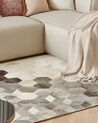 Cowhide Area Rug 140 x 200 cm Grey SASON_764762