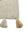 Tapis en coton 80 x 150 cm beige et jaune BINGOL_839457