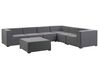 Left Hand 7 Seater Modular Garden Corner Sofa Set Grey AREZZO_778116