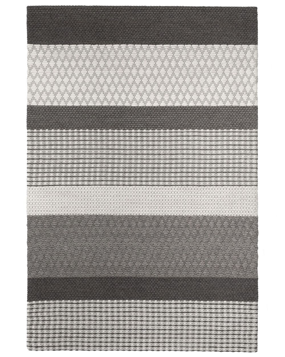 Rug AKKAYA Grey 160 x 220 cm Wool