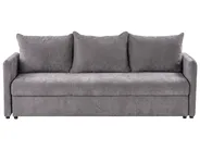 Divano letto 3 posti HOLSEN con contenitore Ciniglia Tortora_947113