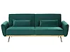 Sofa Bed 3 Seater EINA Velvet Emerald Green
