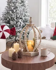 Christmas Decoration LED PAJARVI 40 cm Light Brown_1028097