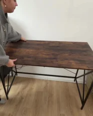 Biurko FUTON 115 cm 60 cm Ciemnobrązowy_1050677