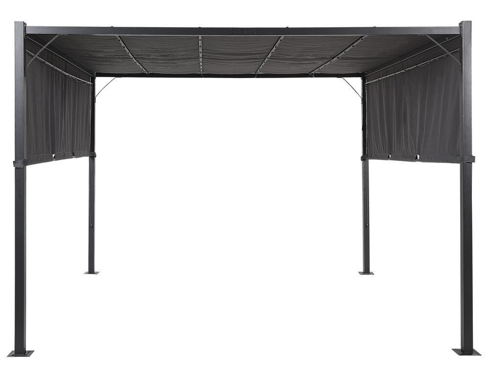 Paviljoen LED PARGA 310 cm 310 cm Metaal Donkergrijs
