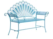 Zestaw mebli balkonowych z ławką PAVIA Metal Niebieski_1046340