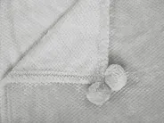 Blanket SAITLER 150 x 200 cm Light Grey_770472