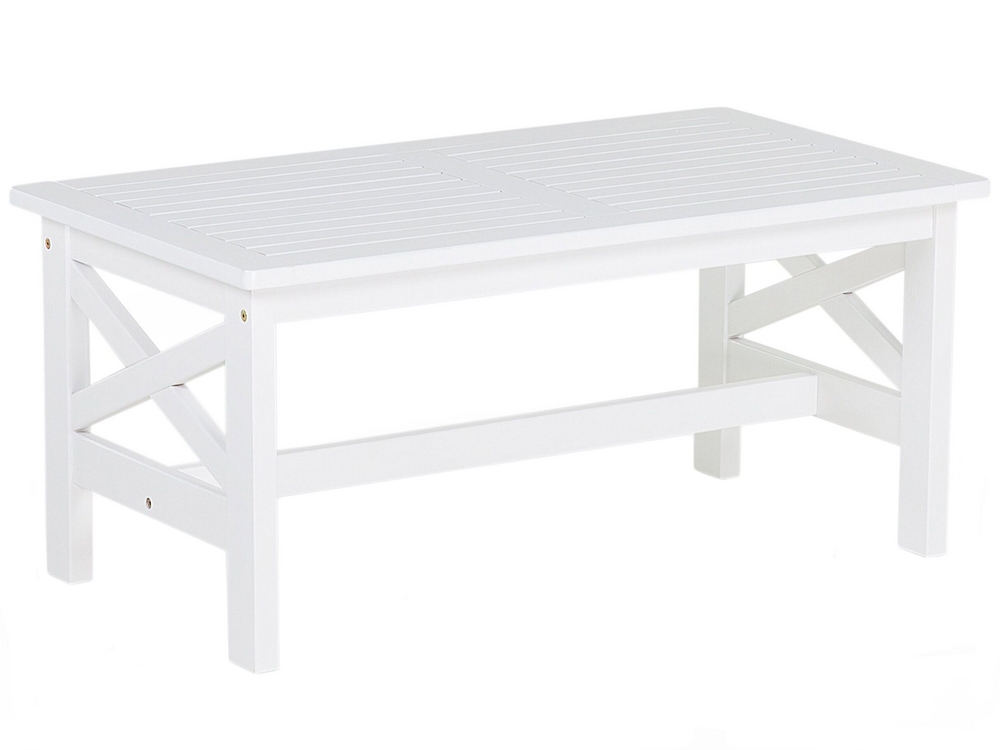 Wooden Garden Table White BALTIC Beliani