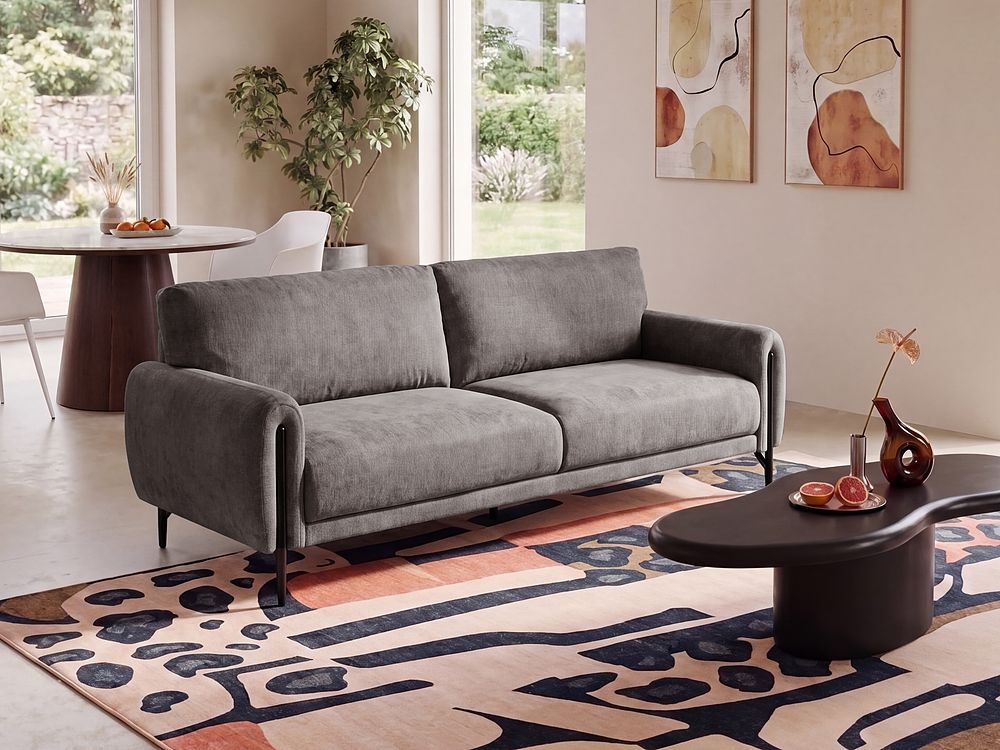 Sofa 3 Seater SKARO Chenille Taupe