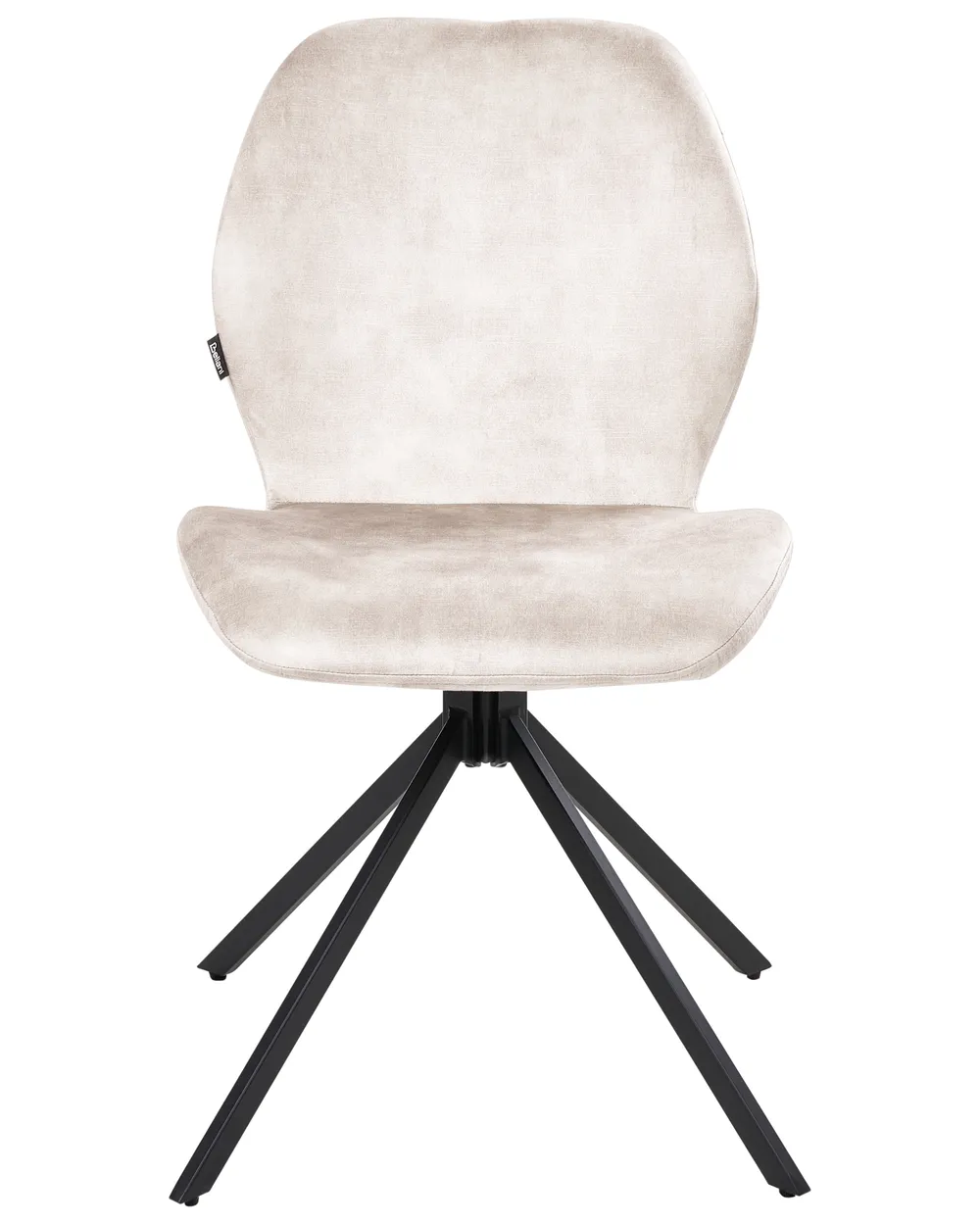 Set di 4 sedie da pranzo MORRISON Velluto Beige chiaro_1041317