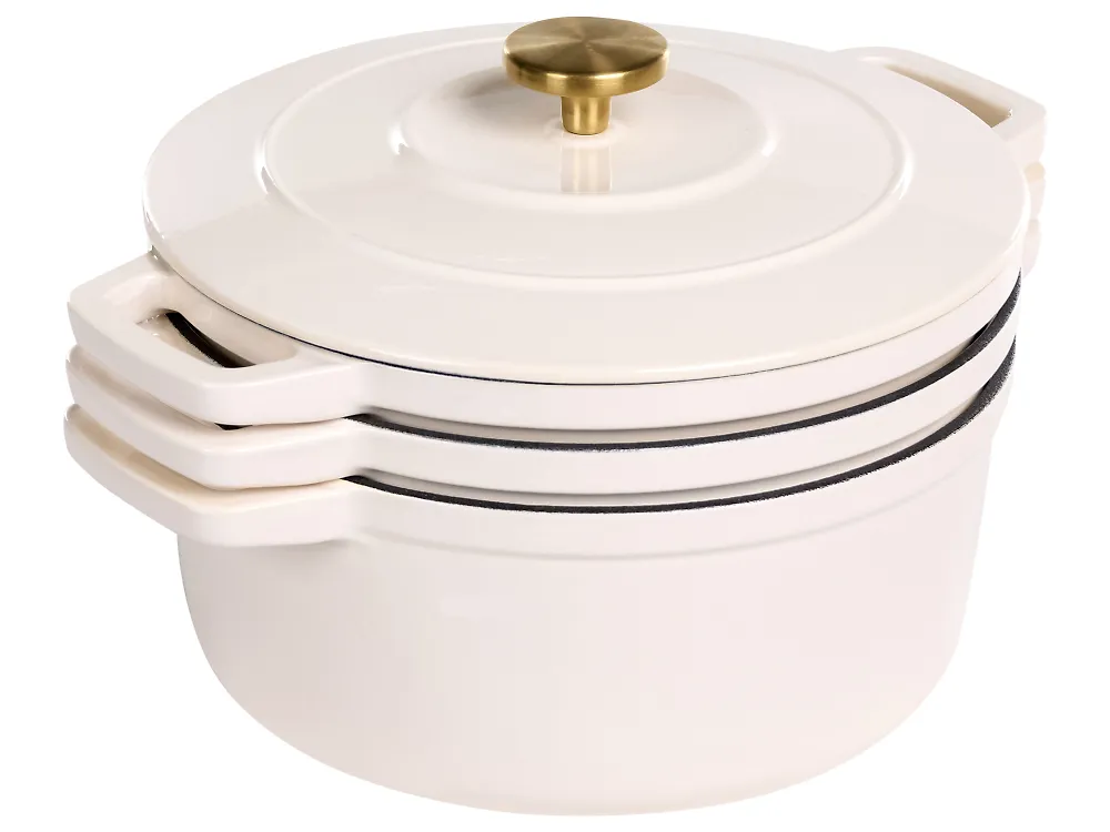 4 Piece Cast Iron Set CASTLINA Off-White_1169330