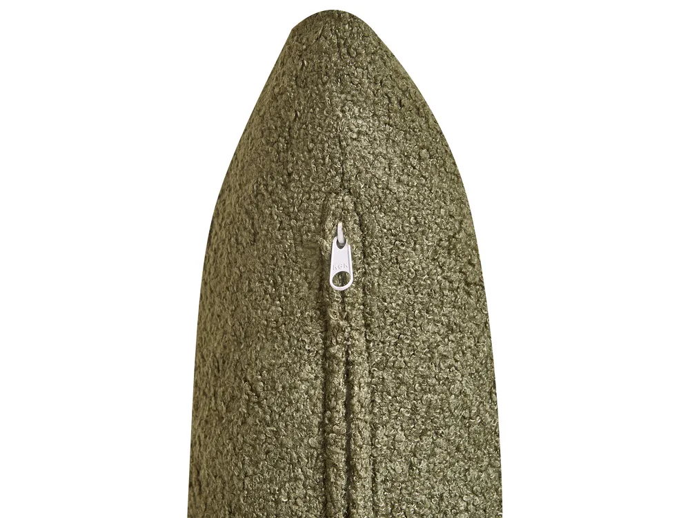 Divano 2 posti SALO con tavoli Bouclé Verde scuro_932546