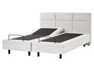 Adjustable Bed Fabric VICEROY 160 x 200 cm (EU King Size) Light Beige_1044498