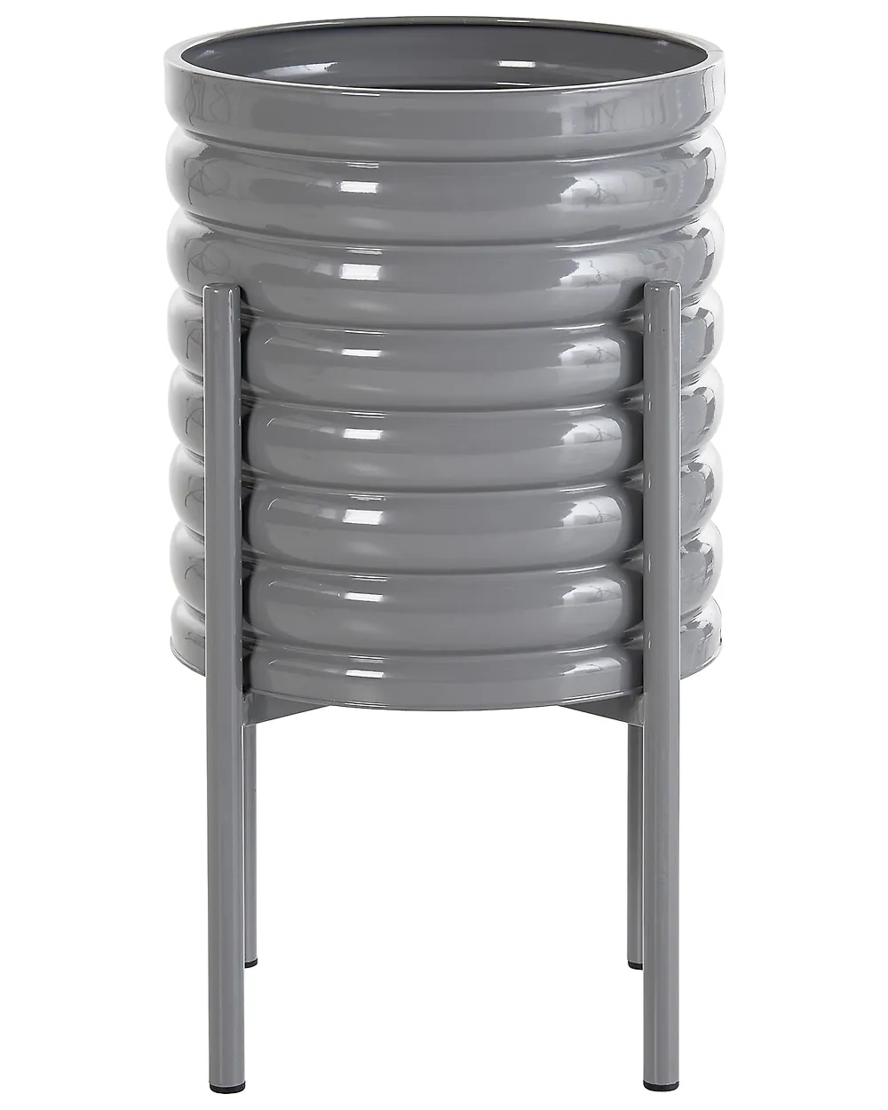 Donica na nóżkach SESLERIA 31 cm Metal Ciemnoszary_1190744