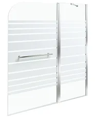 Shower Bath Screen TUAPI 1400 x 1200 mm Silver_944419