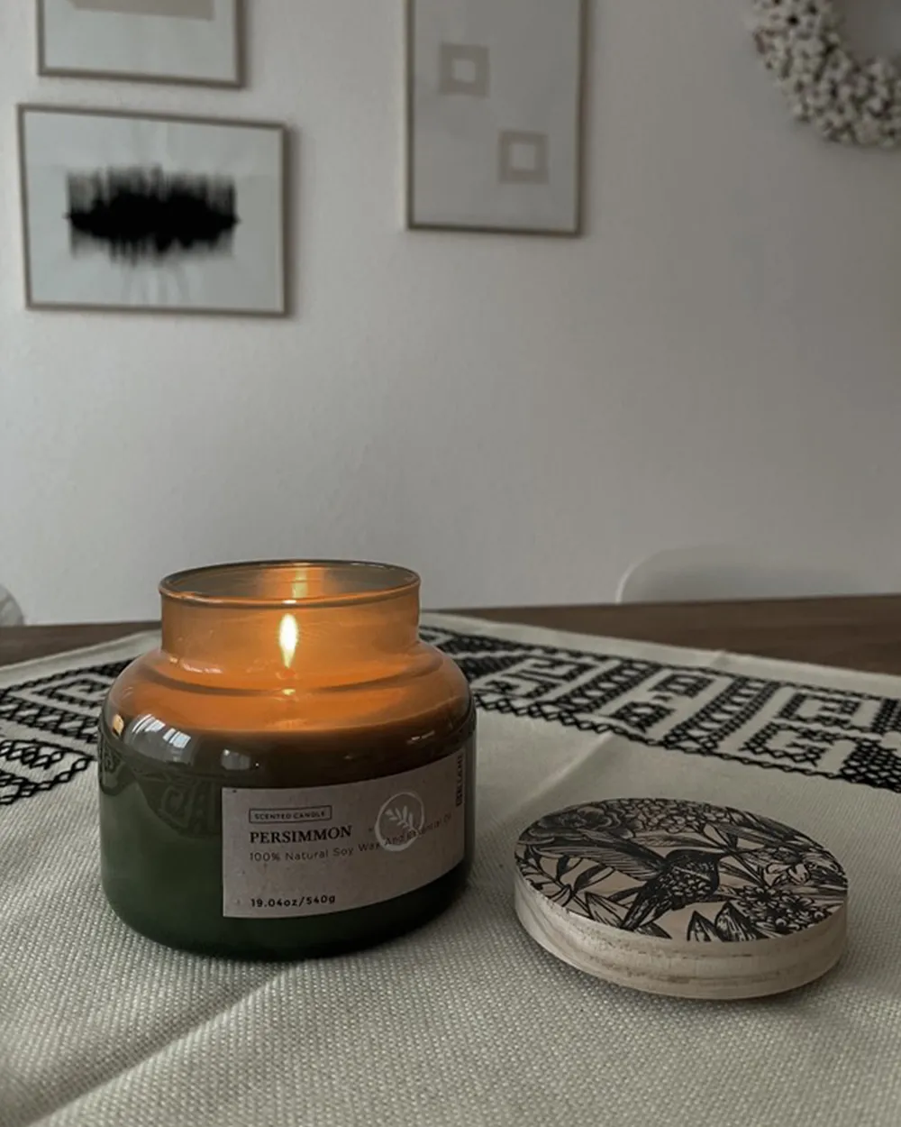 Scented Candle DELIGHT BLISS Soy Wax Fruity Notes_961575