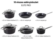 Tízdarabos edényszett ELITE PRO Fekete_992883