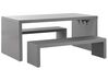 4 Seater Concrete Garden Dining Set U Shaped Table Grey TARANTO_804298