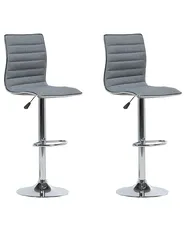 Set di 2 sedie alte LUCERNE Grigio_685937