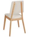 Lot de 2 chaises en bois beige clair MERRILL_926438