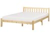 Łóżko drewniane 140 x 200 cm jasne FLORAC_918222