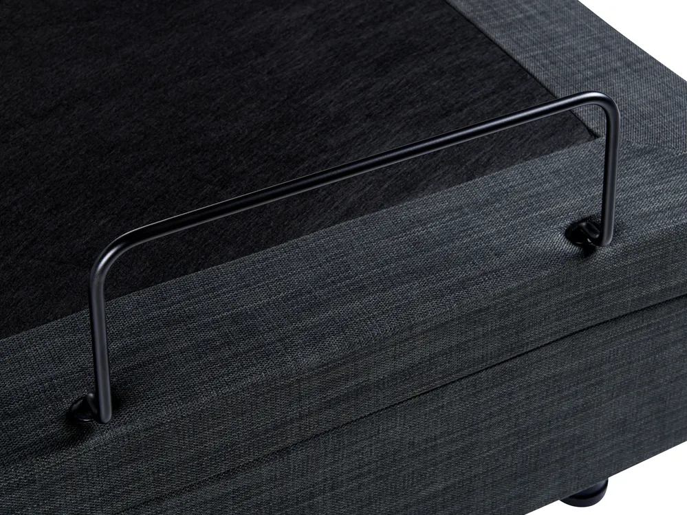 Adjustable Bed without Headboard Fabric DUKE 180 x 200 cm (EU Super King) Dark Grey_971037