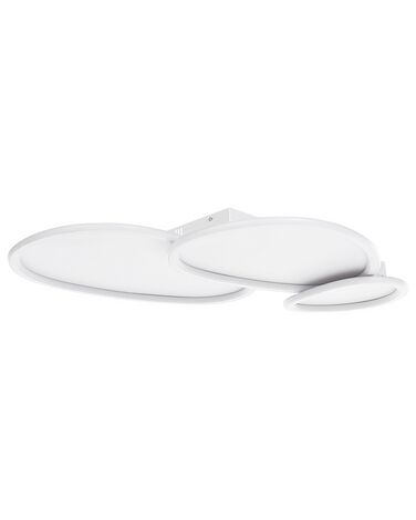 Plafonnier LED en métal blanc MOHANA