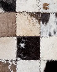 Rug CERLI White 140 x 200 cm Leather_743076