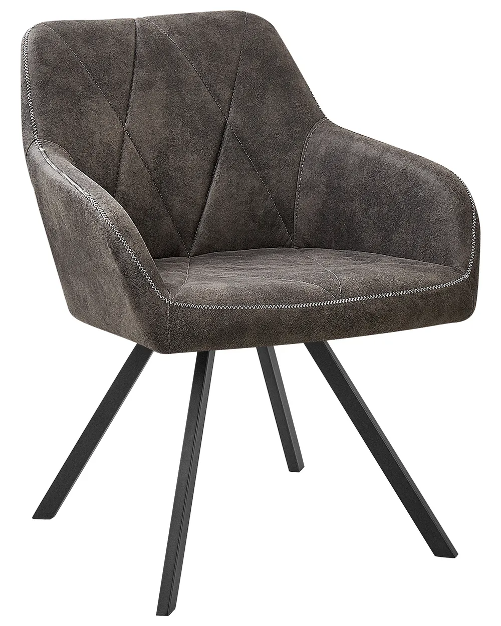 Set di sedie da pranzo MONEE Grigio scuro - Main Image