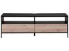 TV Stand Light Wood with Black SYDNEY_755716