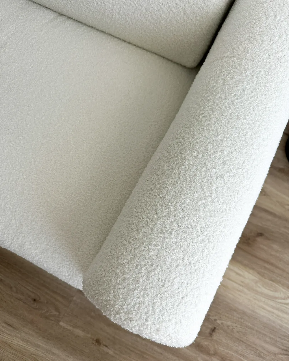 Divano 3 posti ASKIM Bouclé Bianco_983094