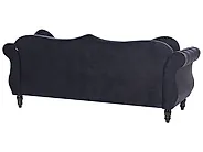 Sofa dla 3 osób SKIEN Welur Czarny_1170587