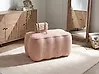 Upholstered Bench JUNO Fabric Pink