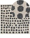 Vlnený koberec 200 x 200 cm béžová/čierna HAVRAN_836386