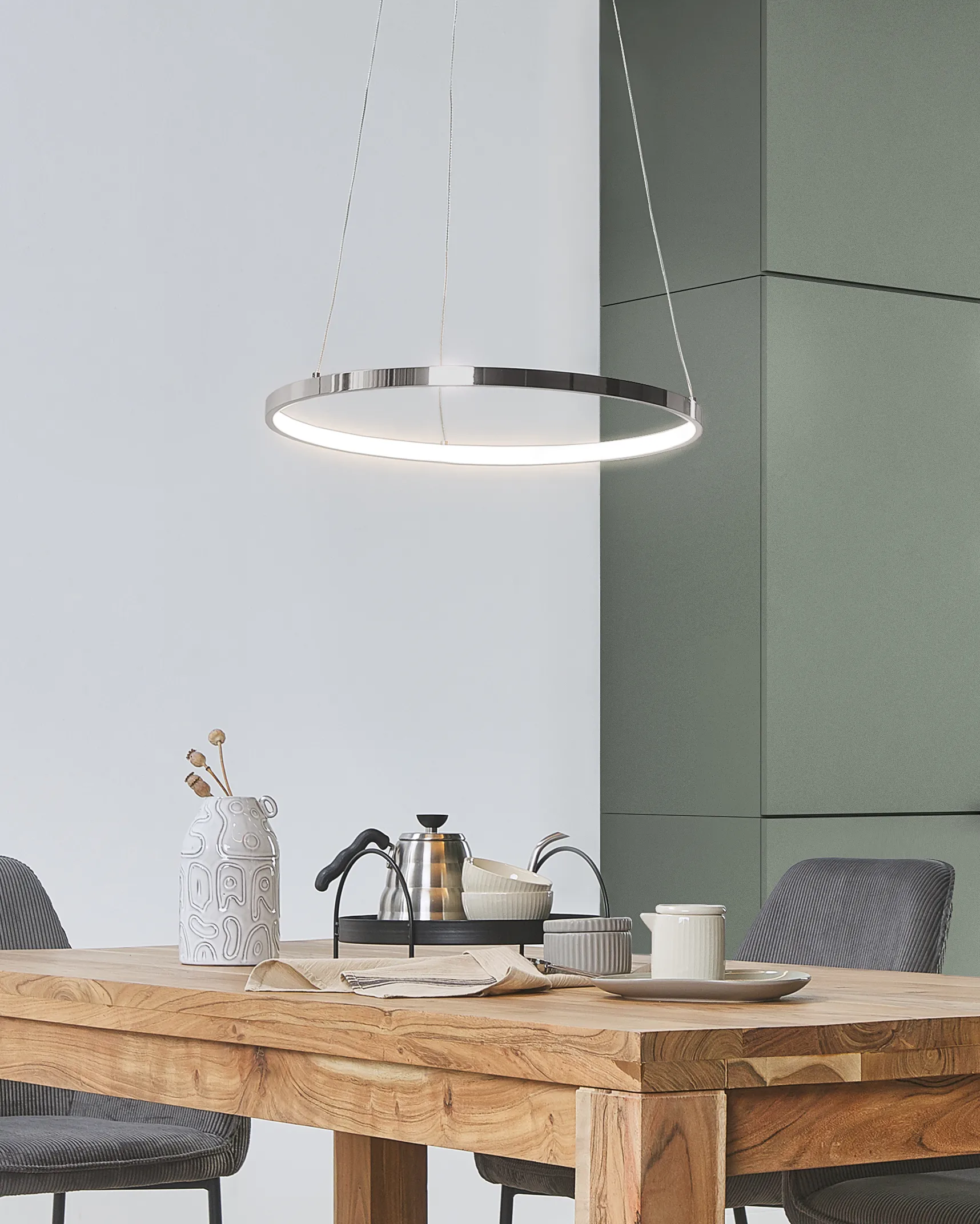 LED Pendant Lamp JORDAN Metal Silver_815531