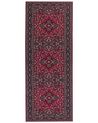 Teppich rot orientalisches Muster 80 x 200 cm Kurzflor VADKADAM_831429
