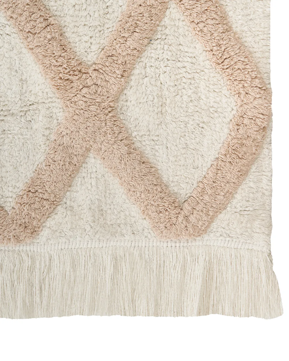 Kids Rug PUNSARI Light Beige 60 x 90 cm Cotton_1107601