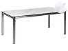 Garden Dining Table COSOLETO 180 cm 90 cm Glass Marble Effect White