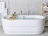 Badewanne freistehend weiß mit Armatur oval 170 x 80 cm EMPRESA_785202